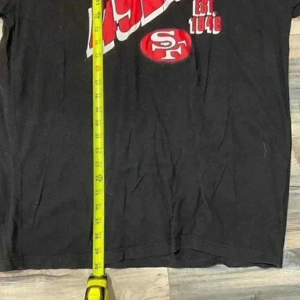 Men’s Junk Food Black San Francisco 49ers Slant T-Shirt XL - Picture 5 of 5